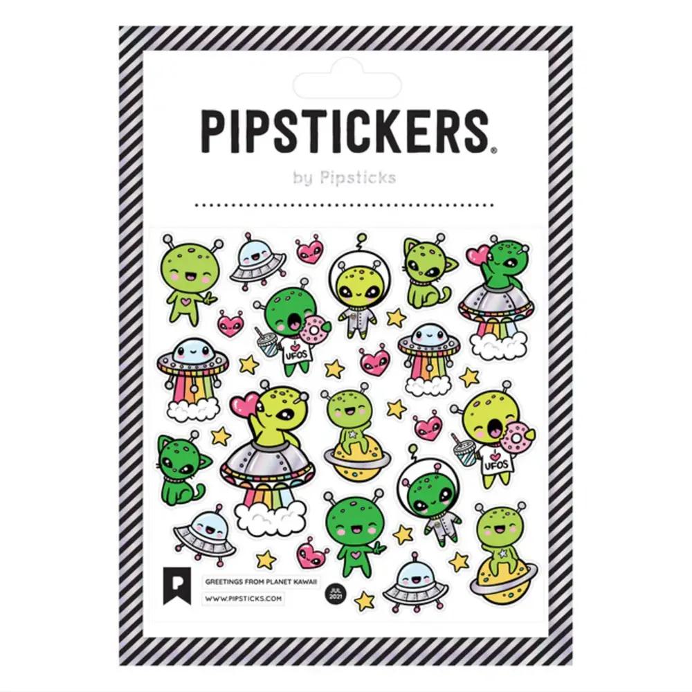 Pipsticks, Stickers, Art & School, 4"x4", Greetings from Planet Kawaii, 895634